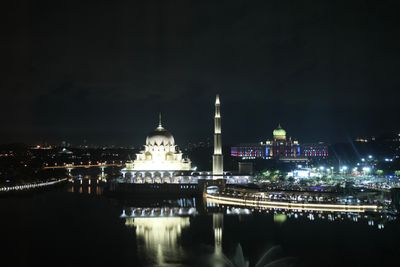 PutraJaya Putra Mosque at night