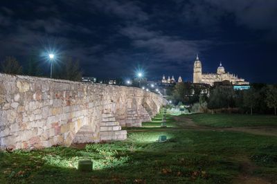 Salamanca. Puente romano y Catedral.