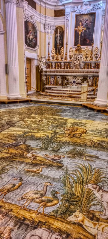 The floor of San Michele Church