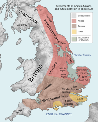 Britain peoples circa 600 CE