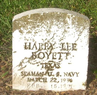 Boyett Harry L headstone Waco TX