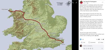 Roman Roads map Watling St