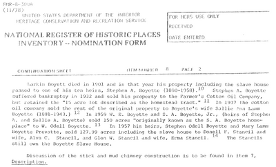Boyette Plantation historic file PDF 1978 JT0003