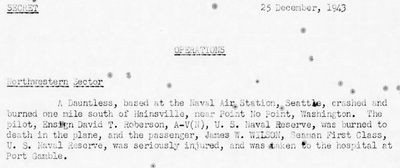 Roberson David Turner USNR Secret 25 Dec 1943