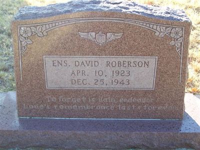 Roberson David T Headstone 1943