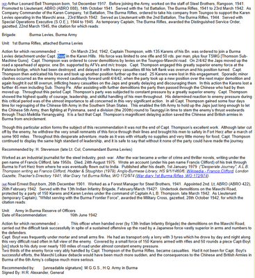 SOE/Force 136 Capt Ernest Boyt, Burma 1942 