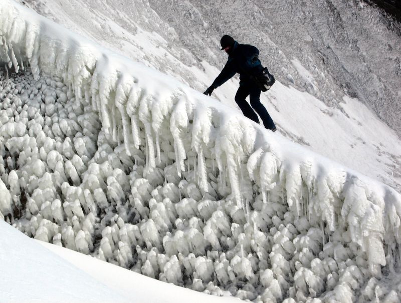 la montée vers la chute Montmorency