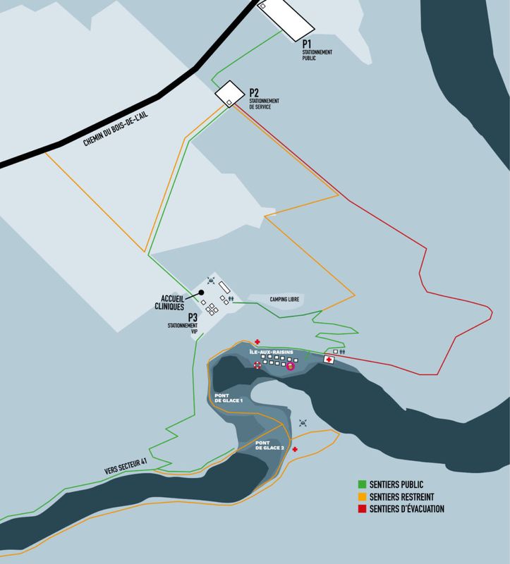 Scènes du festiglace 2025 de Pont-Rouge