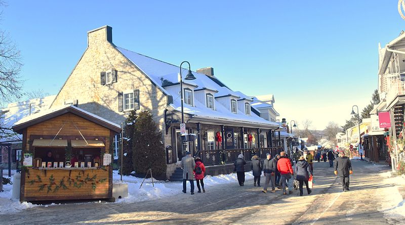 Marche de Noel un dimanche de dcembre , Baie St-Paul 