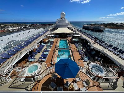 Cruise ship pool area
