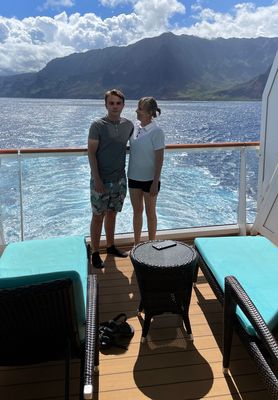 Napali Coast from our balcony