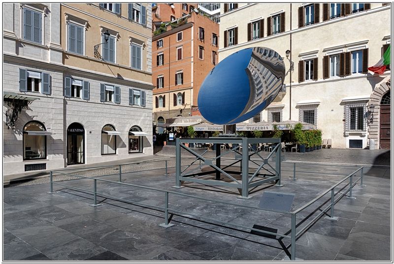 Sky Mirror, Anish Kapoor, Piazza di Spagna 02