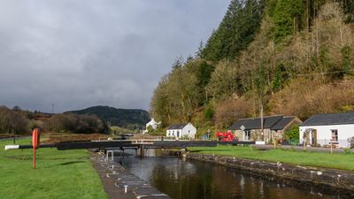 Crinan Canal Locks At Cairnbaan