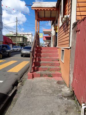 080 And Sometimes it is even more Steps-And note that crosswalk goes directly to a wall of steps.jpg