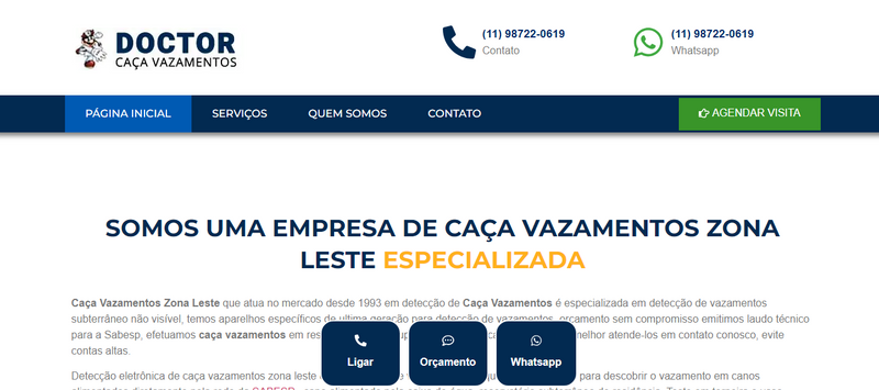 Caa Vazamentos Zona Leste