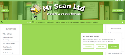 35mm negative scanning service