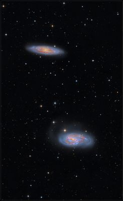 Messier 66 and Messier 65