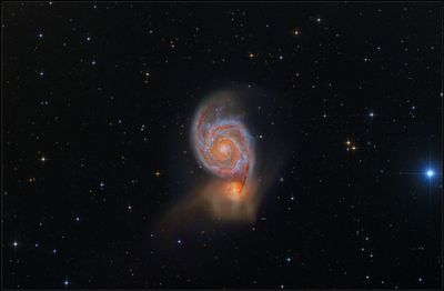 Messier 51 with a 24 scope