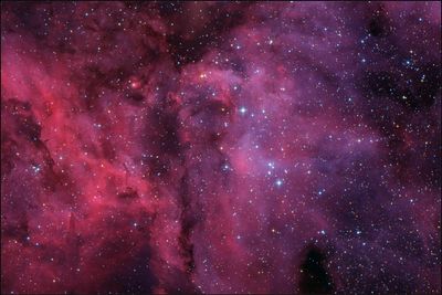 Eta Catherina nebula center in RGB