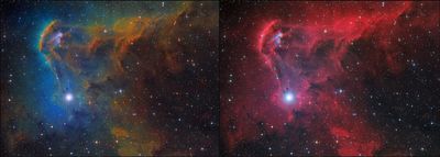 The Devil's tower nebula comparison