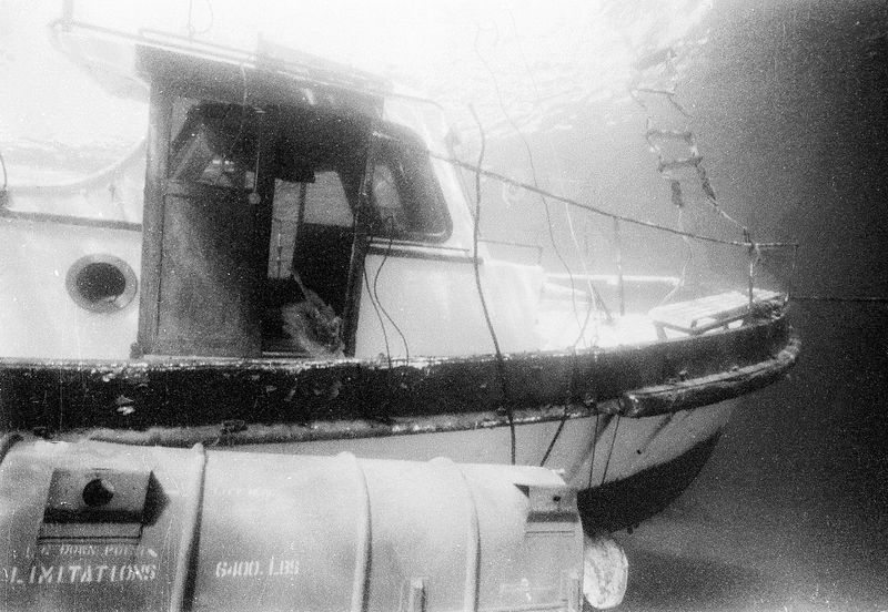 Our dive boat becomes a dive site