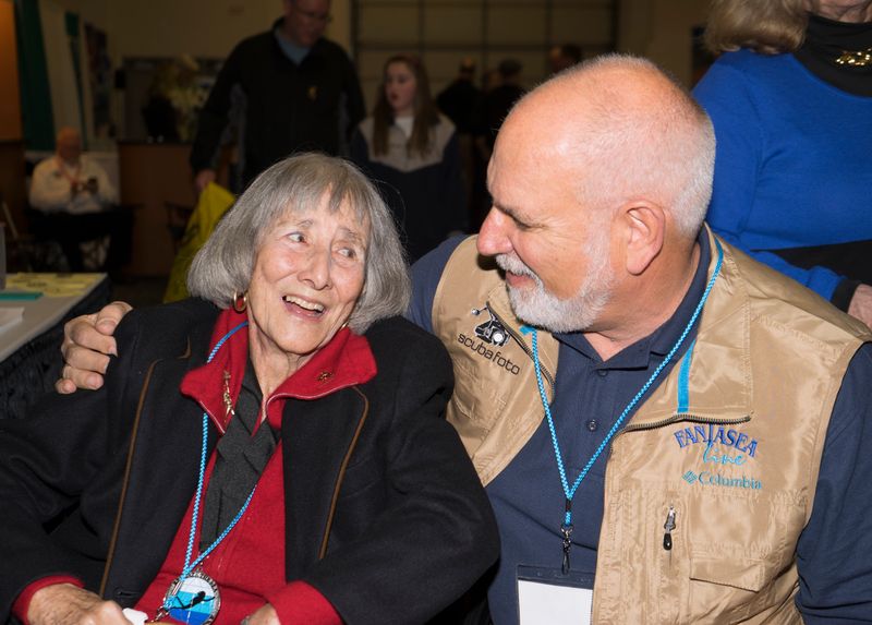 With Genie Clark 2014 photo by Olga Torrie