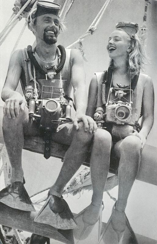 Diving pioneers Hans and Lotte Hass 