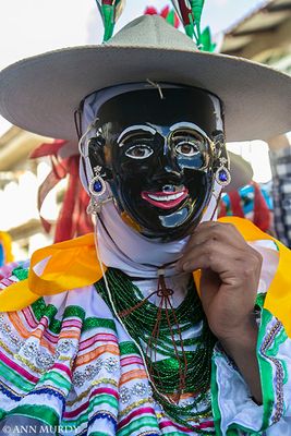 Negrito dancer in green