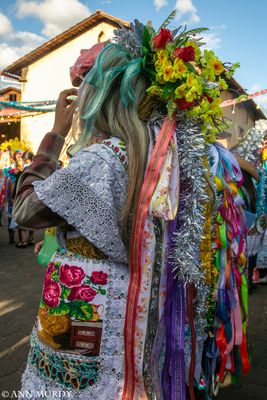 Backs of Kurpite dancers