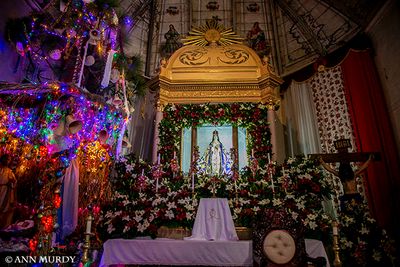 The main altar in Santa Maria Ajuno