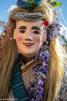 Kurpite dancer with silver beads