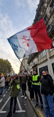 Manifestation anniversaire gilets jaune 2024