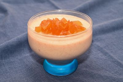 Rhubarb Mousse with Stem Ginger