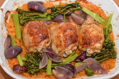 Piri-Piri Chicken with Broccoli and Sweet Potatoes