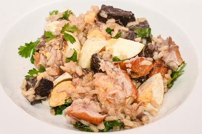 Smoked Mackerel and Black Pudding Kedgeree