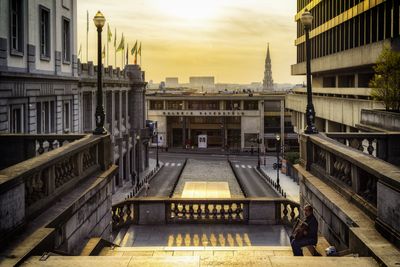 Late afternoon at Rue Baron Horta