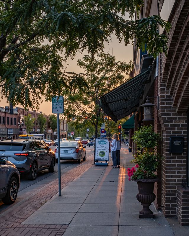 Sidewalk In The Fading  Light