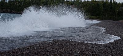 Wave Action Near Two Harbors