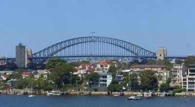 Sydney Harbour Bridge from Cockatoo Island
