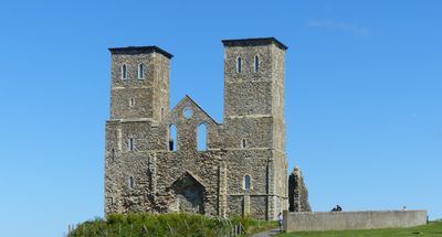 Reculver Towers and Roman Fort, Kent, England