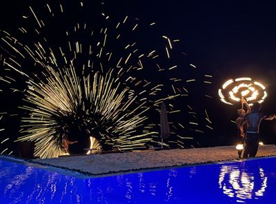 Breaka's Beach Resort, Port Vila, Vanuatu, Fire Show