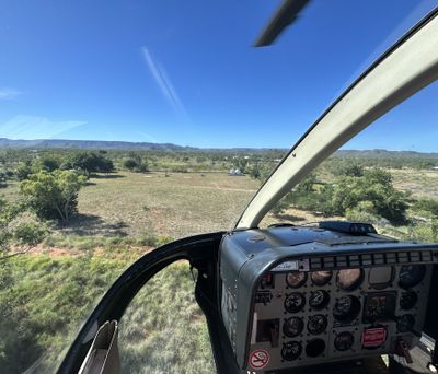 Landing at Warnum Roadhouse, Warnum, WA