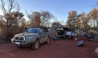 Camp, Karajini National Park. WA