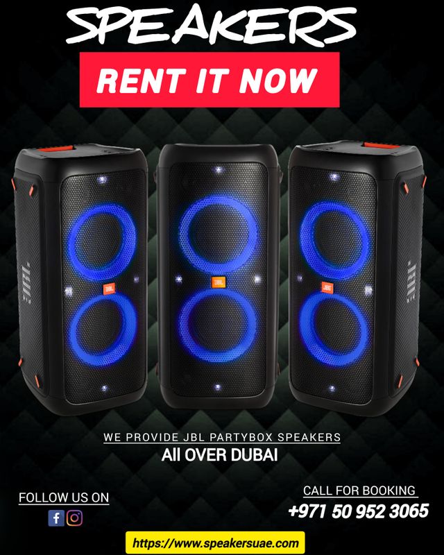 Speaker On Rent | Rent a Speaker in Dubai | Sound System Rental Dubai | Speaker Rental 