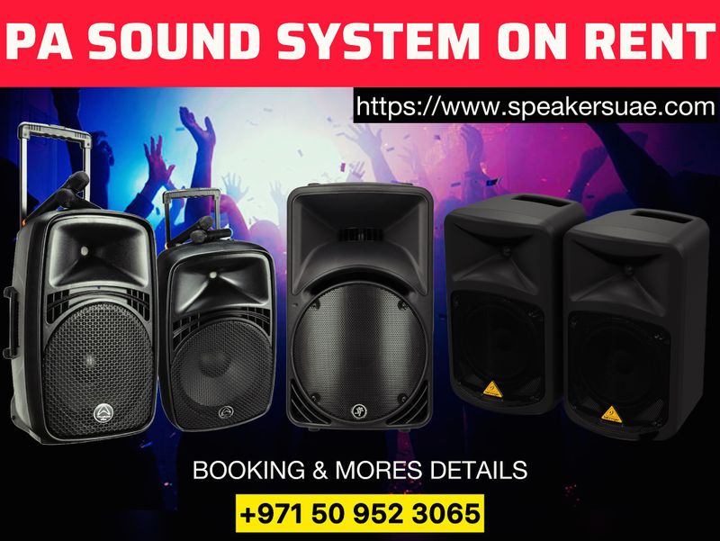 Speaker On Rent | Rent a Speaker in Dubai | Sound System Rental Dubai | Speaker Rental 