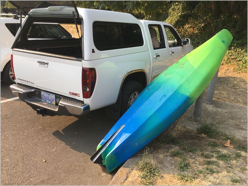 Better view of the keel fin - the kayak now tracks decently!