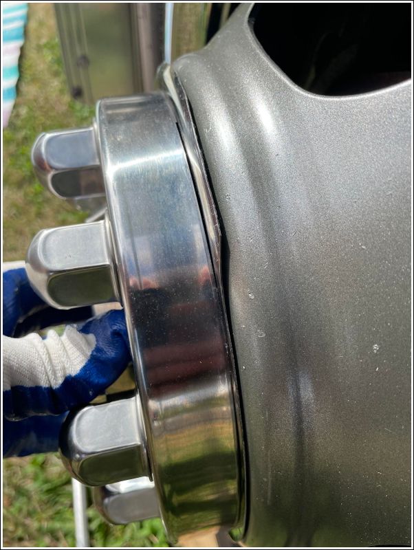They had a curl, but it didn't align with the wheel curve...