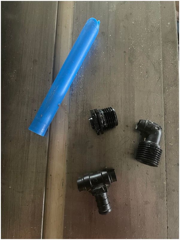 Broken fittings - and slight twist would snap them