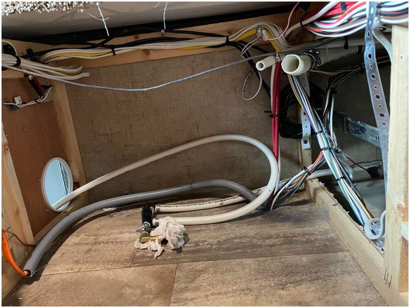 Coax rerouted; still getting water weeping back from pump piping