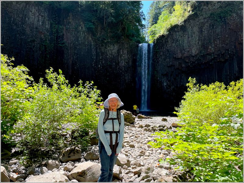 Wow! First view of 92 feet Abiqua Falls!  (2025-07-09)